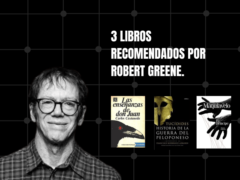 3 Libros recomendados por Robert Greene